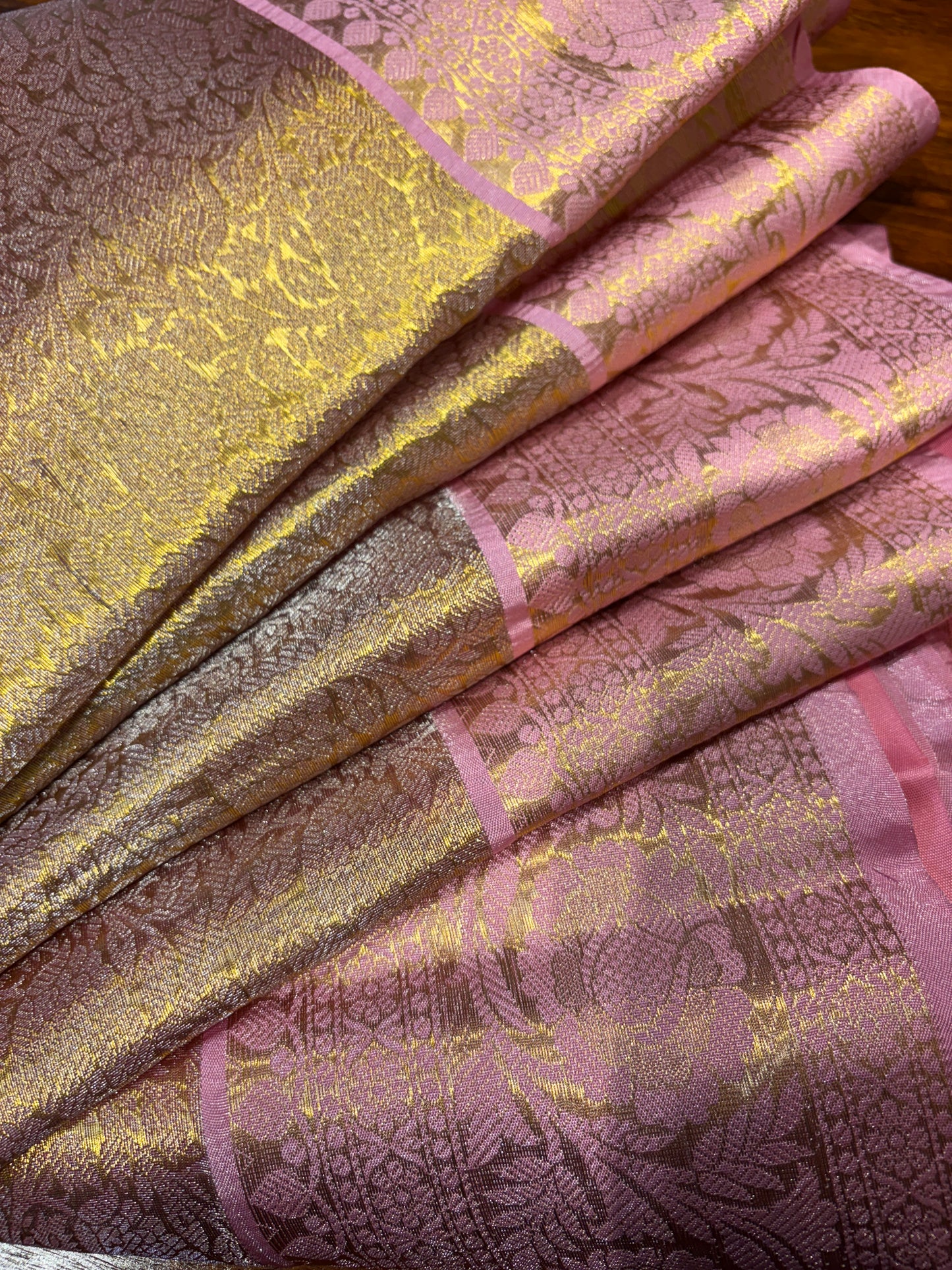 BANARASI PINK TANCHUI SILK SAREE