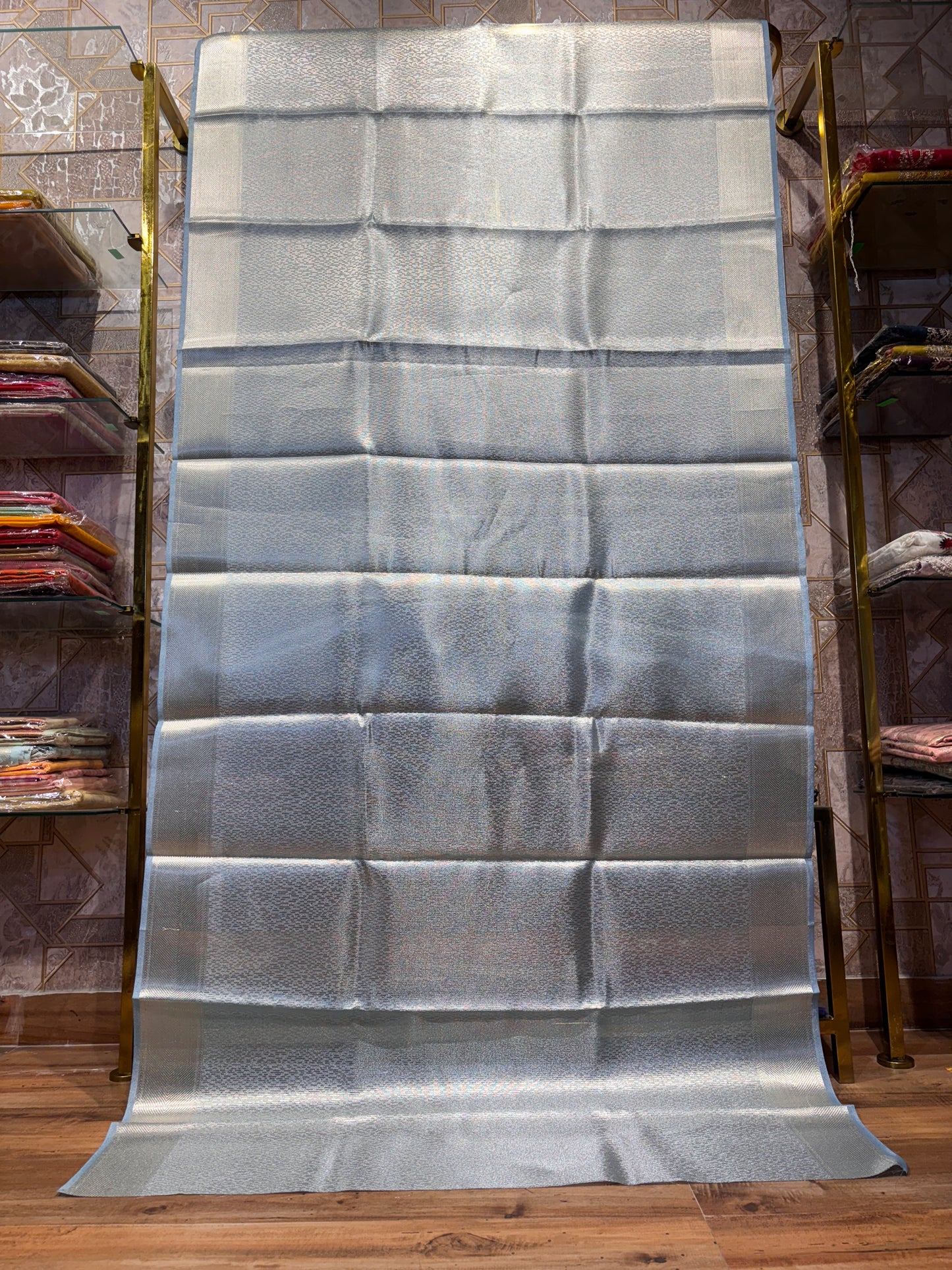 BLUE BANARASI TISSUE SAREE – ELEGANCE WITH A CONTEMPORARY HUE