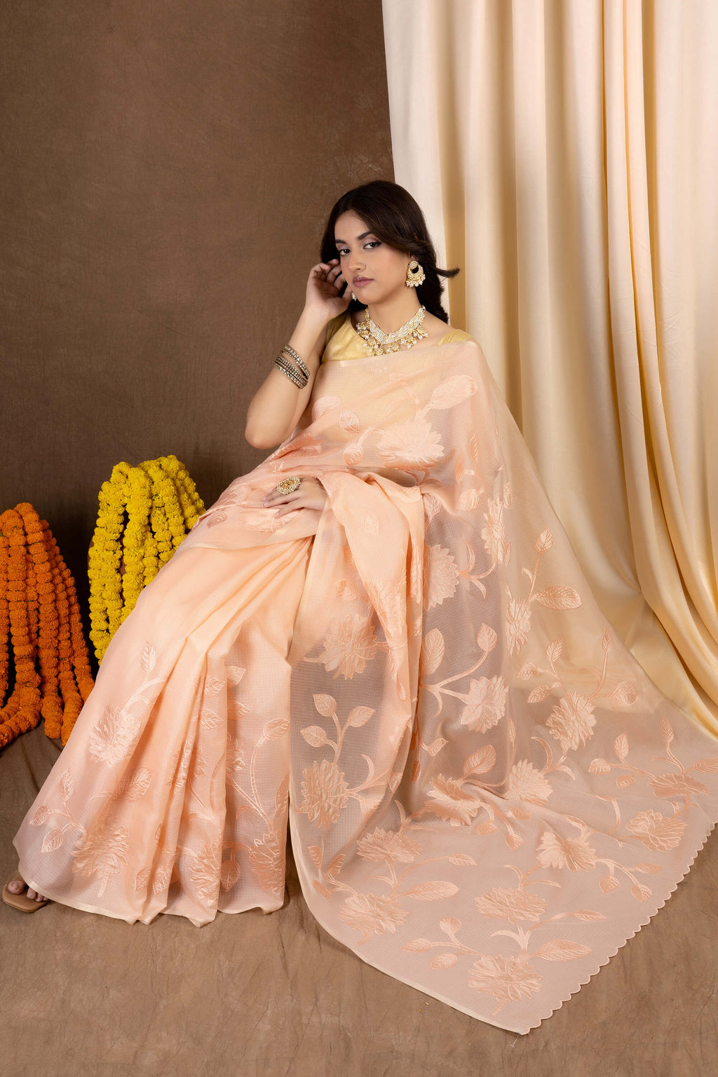 Kota Sundari — Fancy Kota Embroidery Saree