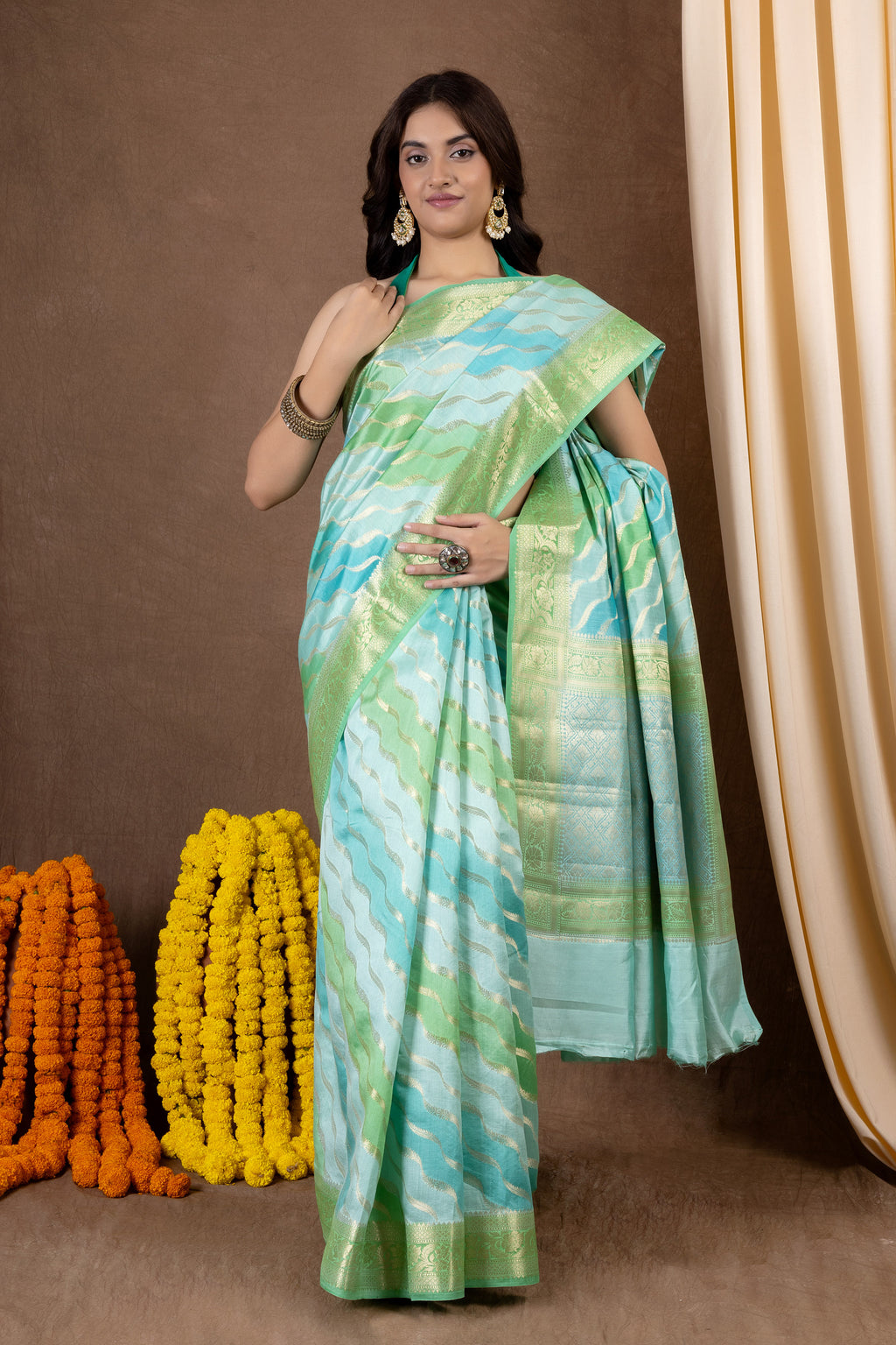 Rangkhat Roop — Silk Chiniya Rangkhat Saree