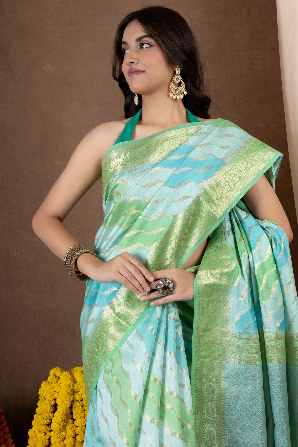 Rangkhat Roop — Silk Chiniya Rangkhat Saree
