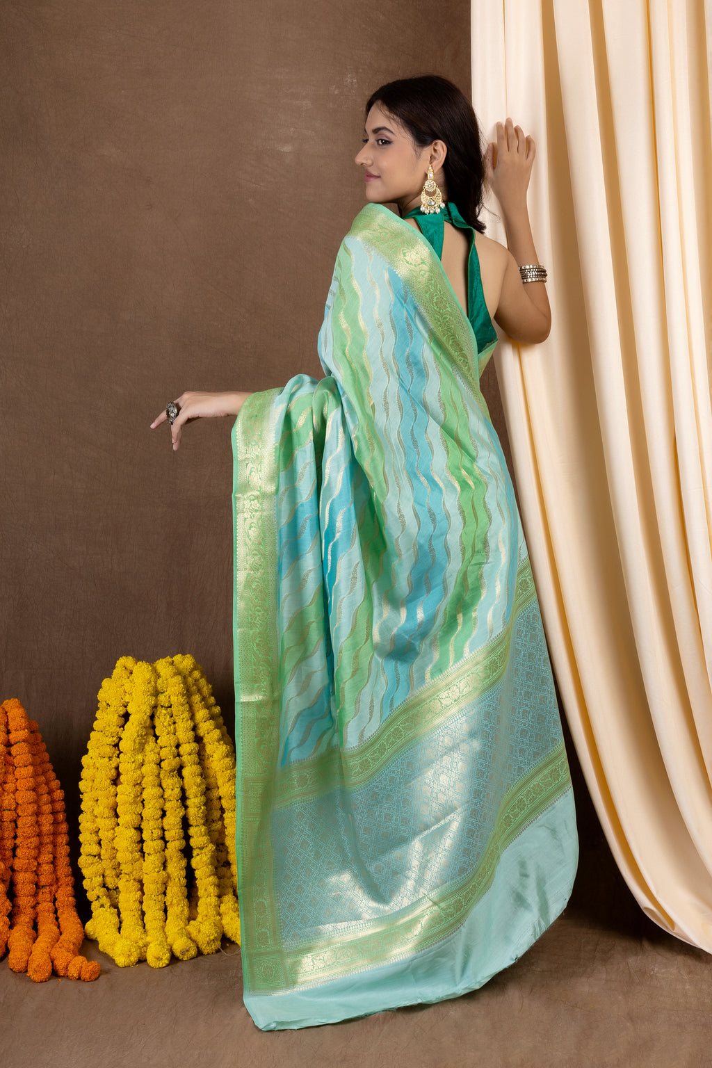 Rangkhat Roop — Silk Chiniya Rangkhat Saree