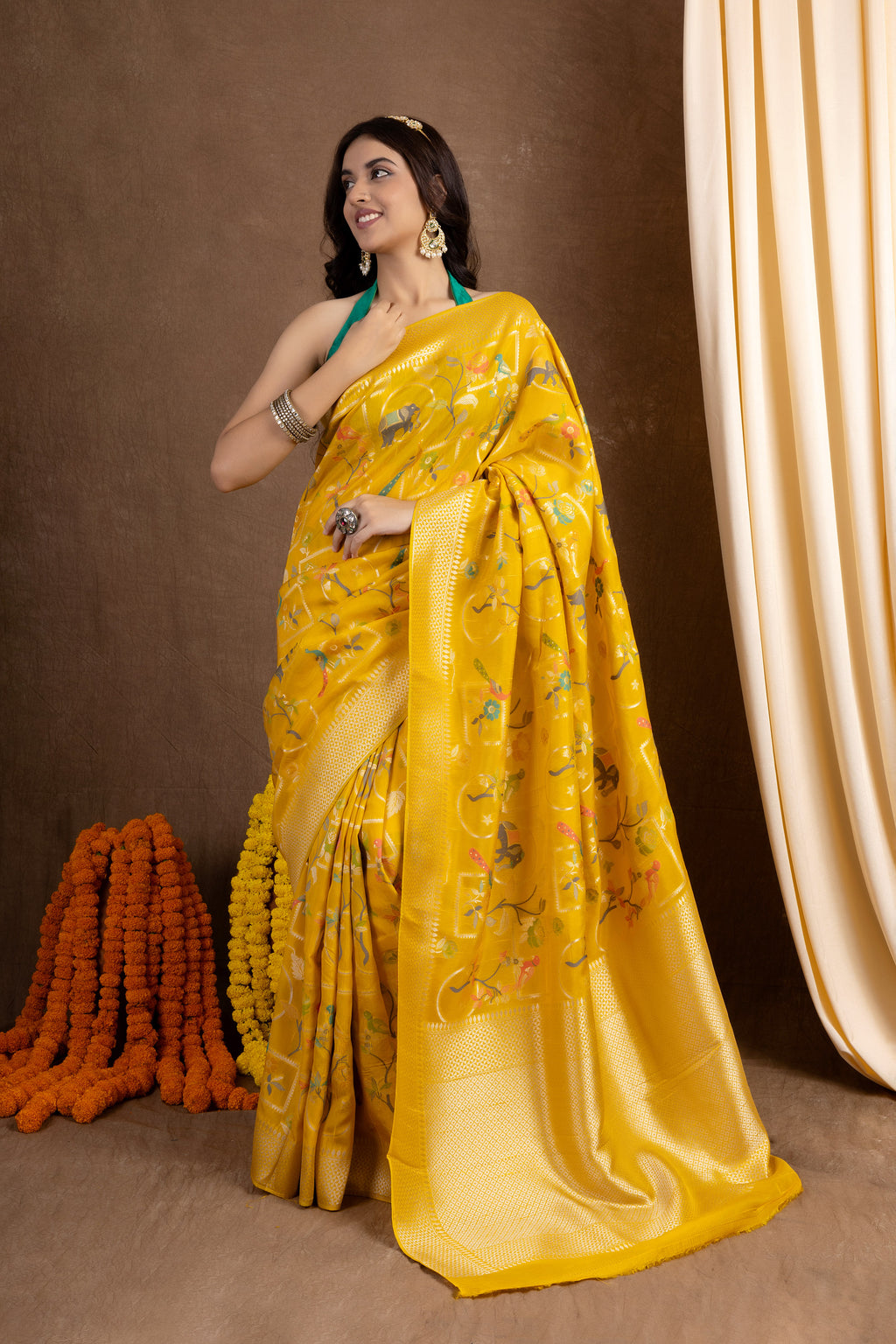 Meenakshi Georgette — Fancy Georgette Meena Jaal Saree
