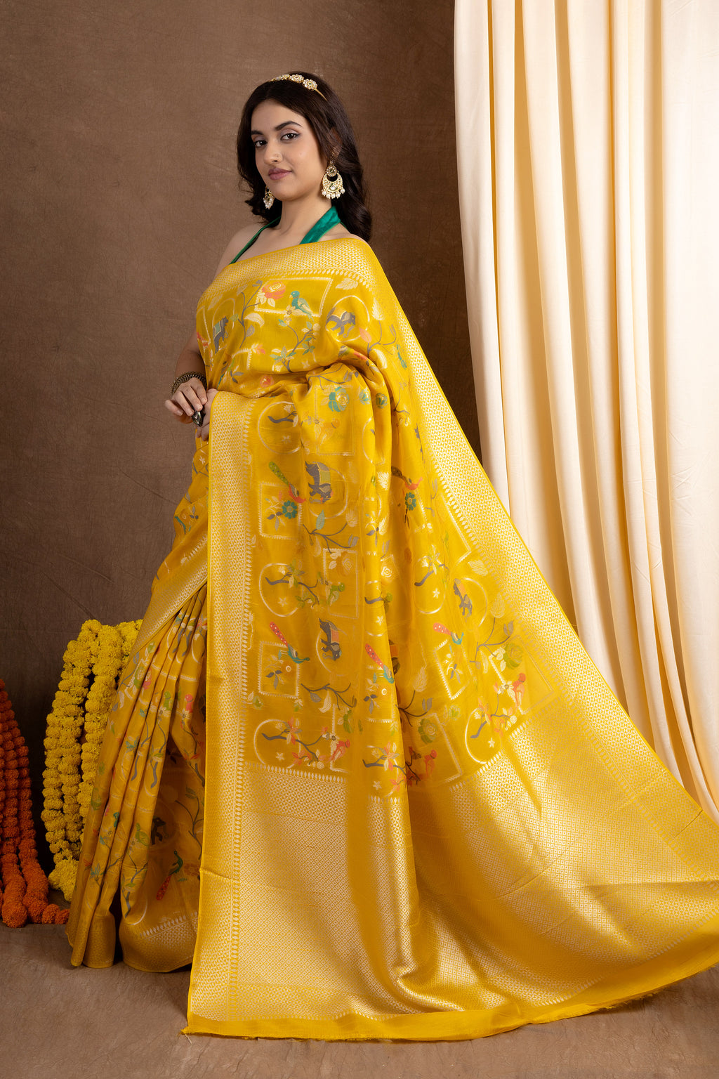Meenakshi Georgette — Fancy Georgette Meena Jaal Saree