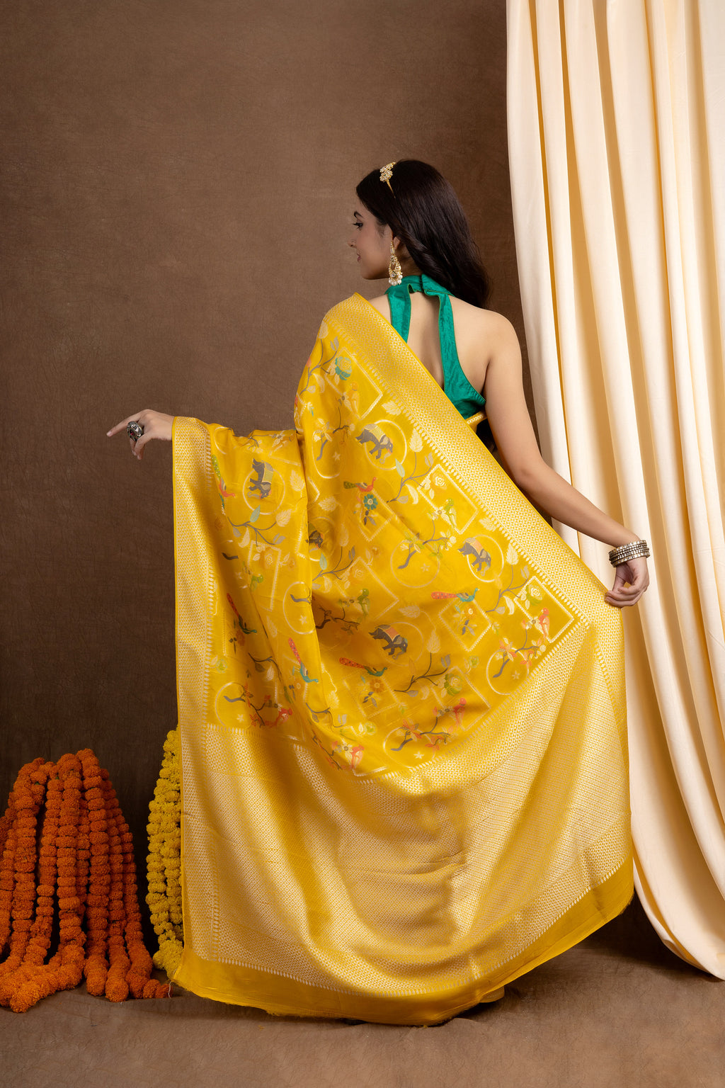 Meenakshi Georgette — Fancy Georgette Meena Jaal Saree