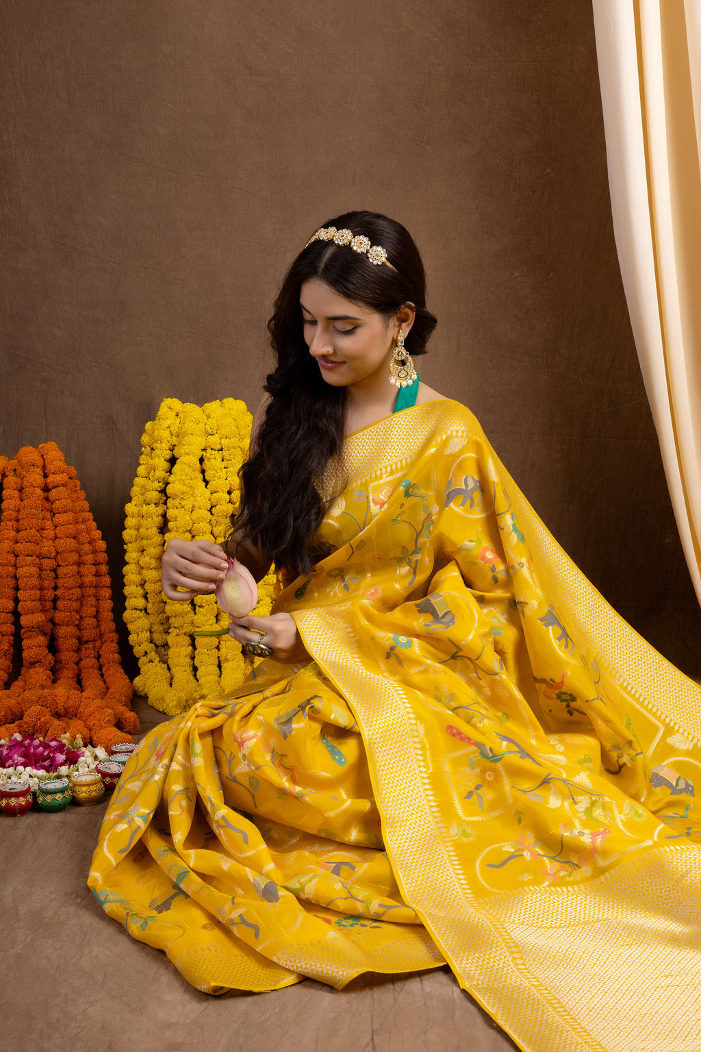 Meenakshi Georgette — Fancy Georgette Meena Jaal Saree