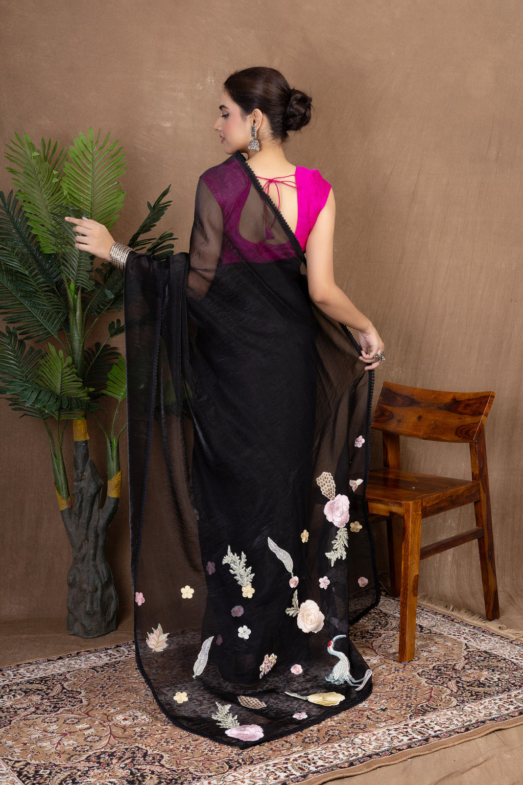 Nayantara Tissue — Fancy Glass Tissue Saree