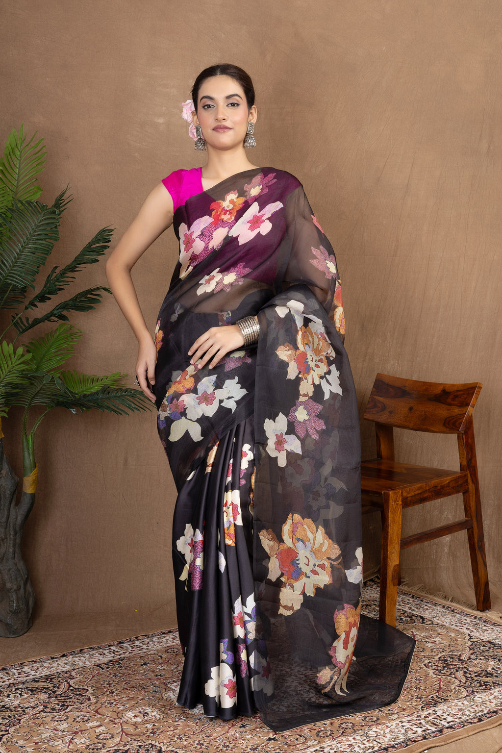 Chhavi Organza — Fancy Organza Printed Saree
