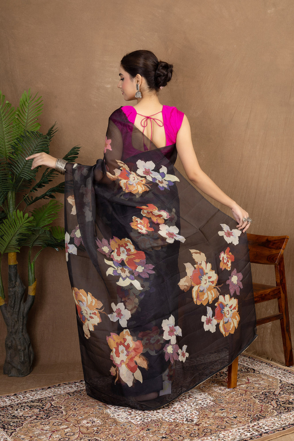 Chhavi Organza — Fancy Organza Printed Saree