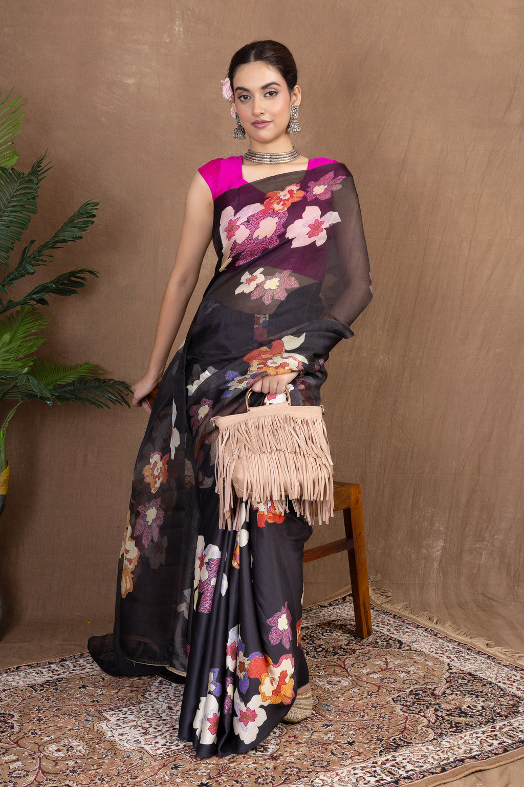 Chhavi Organza — Fancy Organza Printed Saree