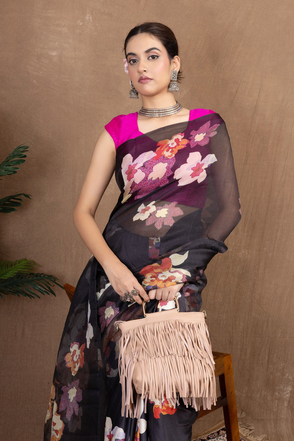 Chhavi Organza — Fancy Organza Printed Saree