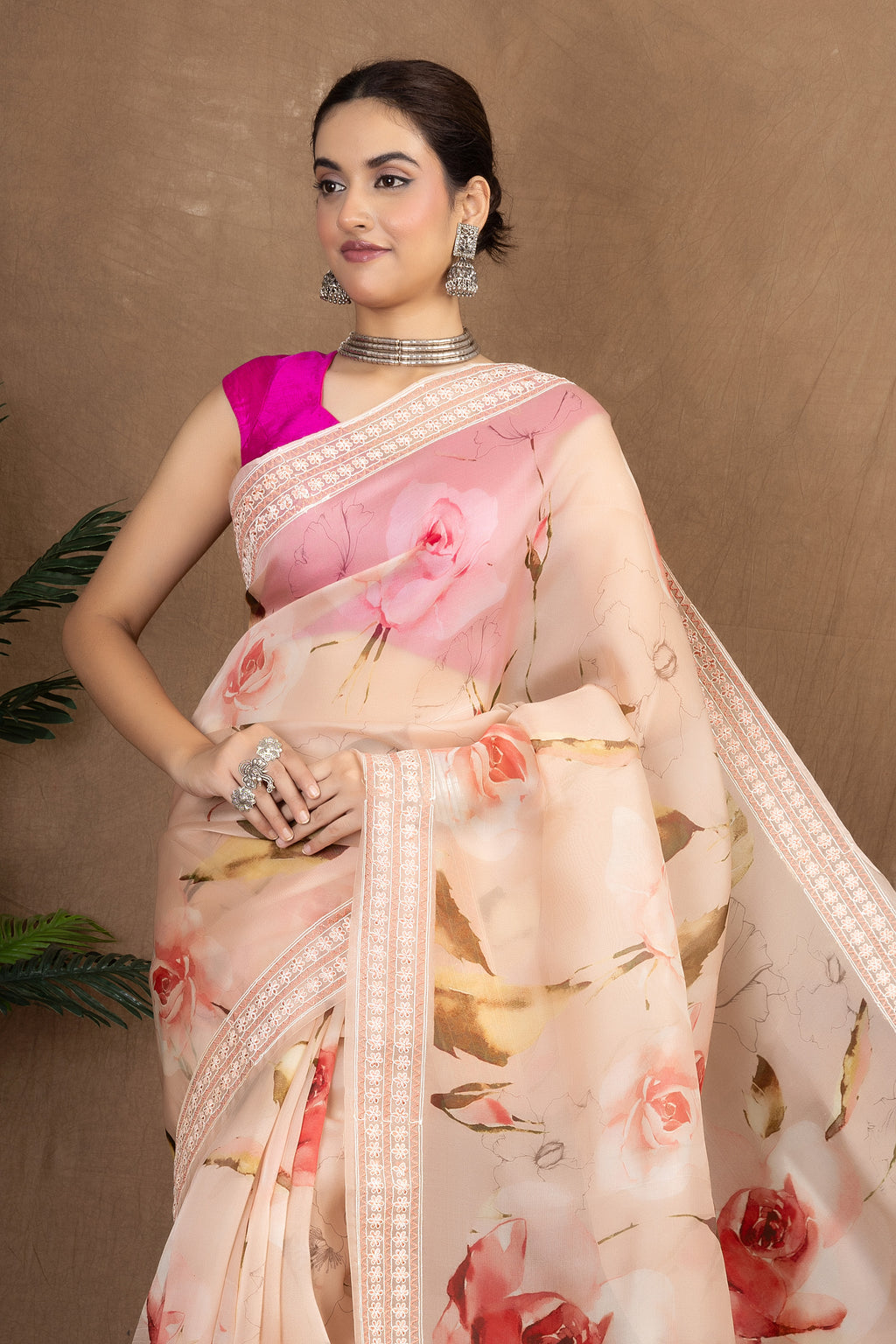 Pushpika Organza — Silk Organza Embroidery Saree