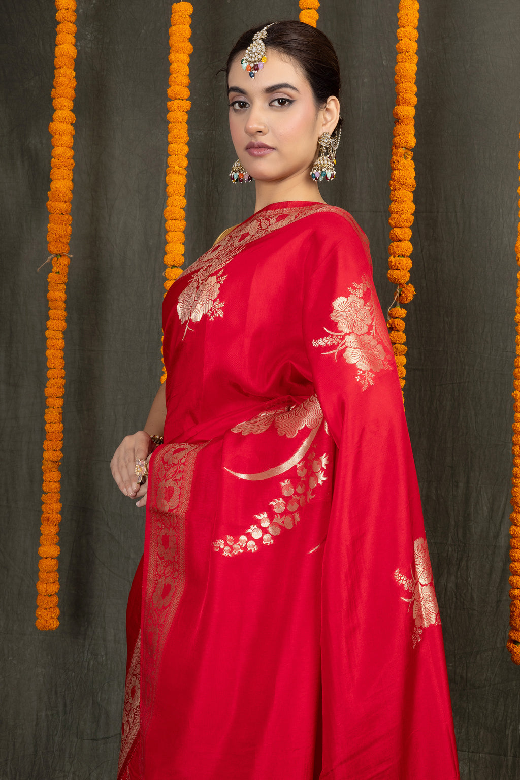 Sugandha Crepe — Fancy Crepe Butti Saree