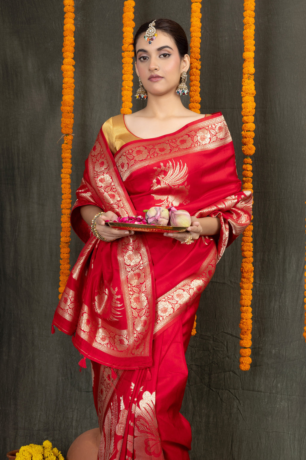 Sugandha Crepe — Fancy Crepe Butti Saree
