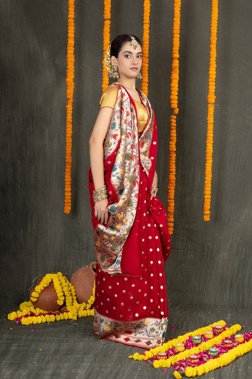 Khaddi Kanika — Silk Georgette Khaddi Embroidery Saree