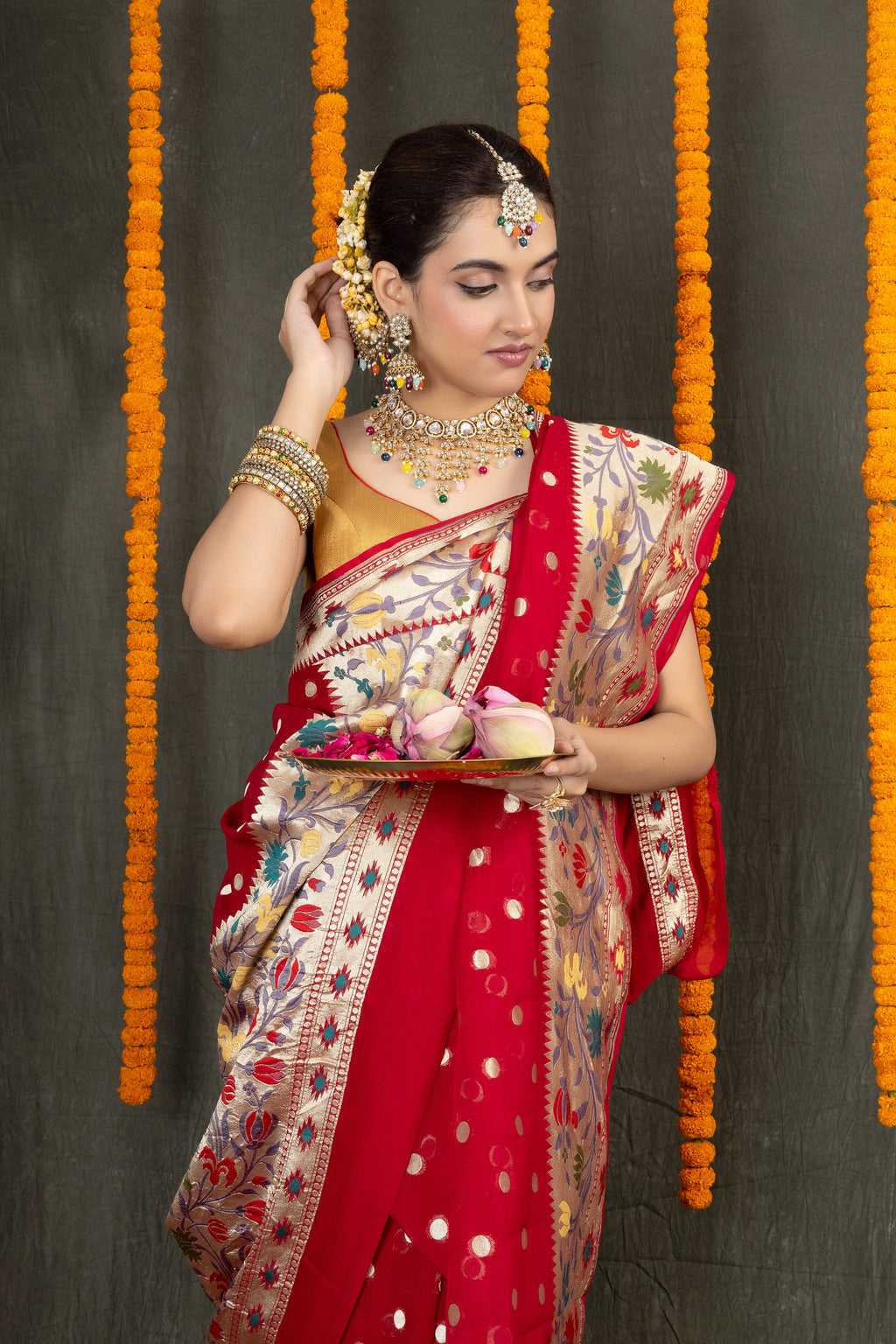 Khaddi Kanika — Silk Georgette Khaddi Embroidery Saree