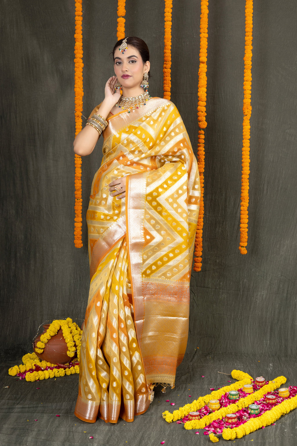 Rangkhat Organza — Silk Organza Rangkhat Saree