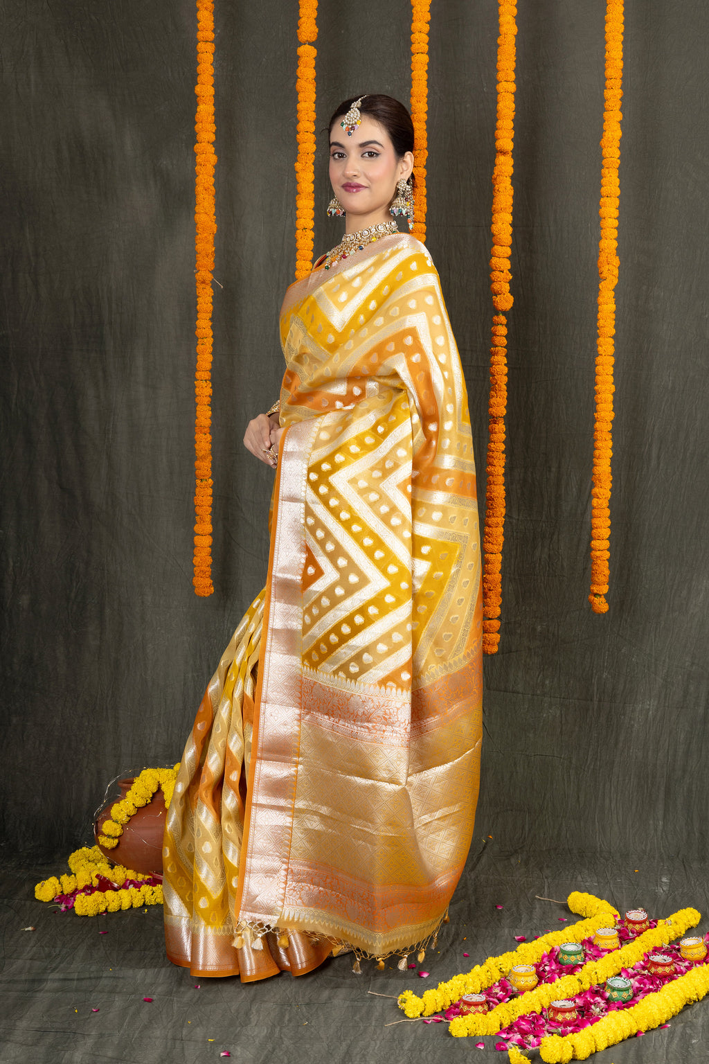 Rangkhat Organza — Silk Organza Rangkhat Saree