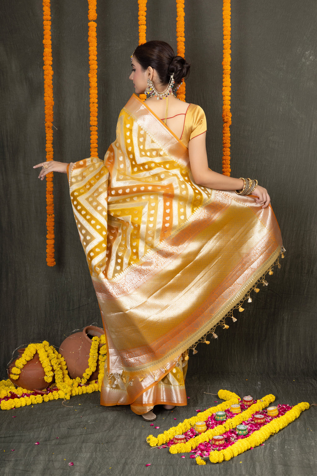 Rangkhat Organza — Silk Organza Rangkhat Saree