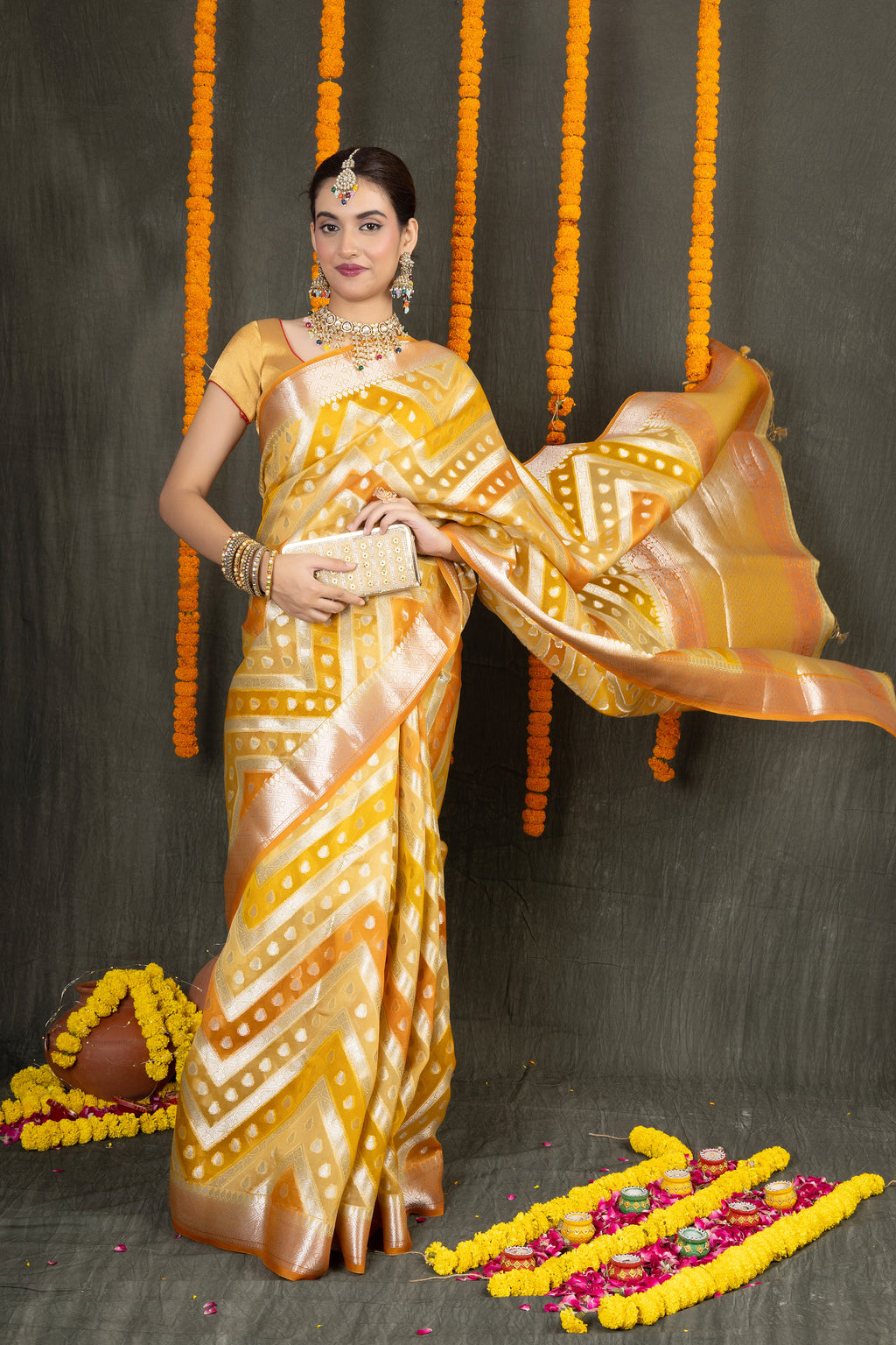 Rangkhat Organza — Silk Organza Rangkhat Saree